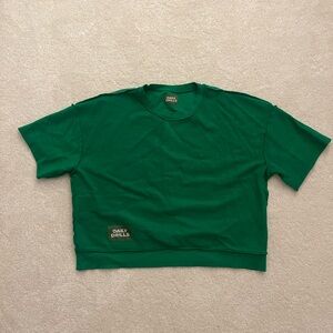 Daily Drills Emerald Green Short Sleeve Sweatshirt